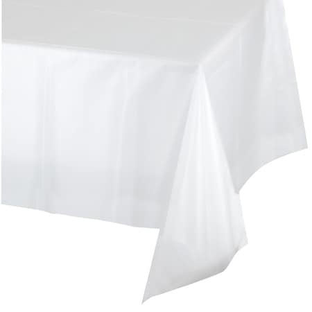 Touch Of Color Clear Plastic Tablecloth, 108"x54", 12PK 01320